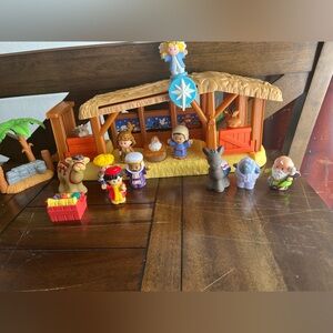FISHER PRICE LITTLE PEOPLE CHRISTMAS STORY NATIVITY SET